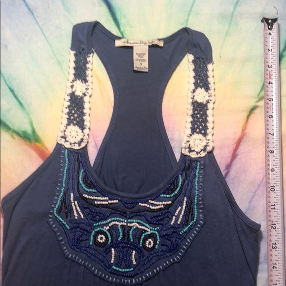 Boho Beaded Razorback Tank - Picture 4 of 5
